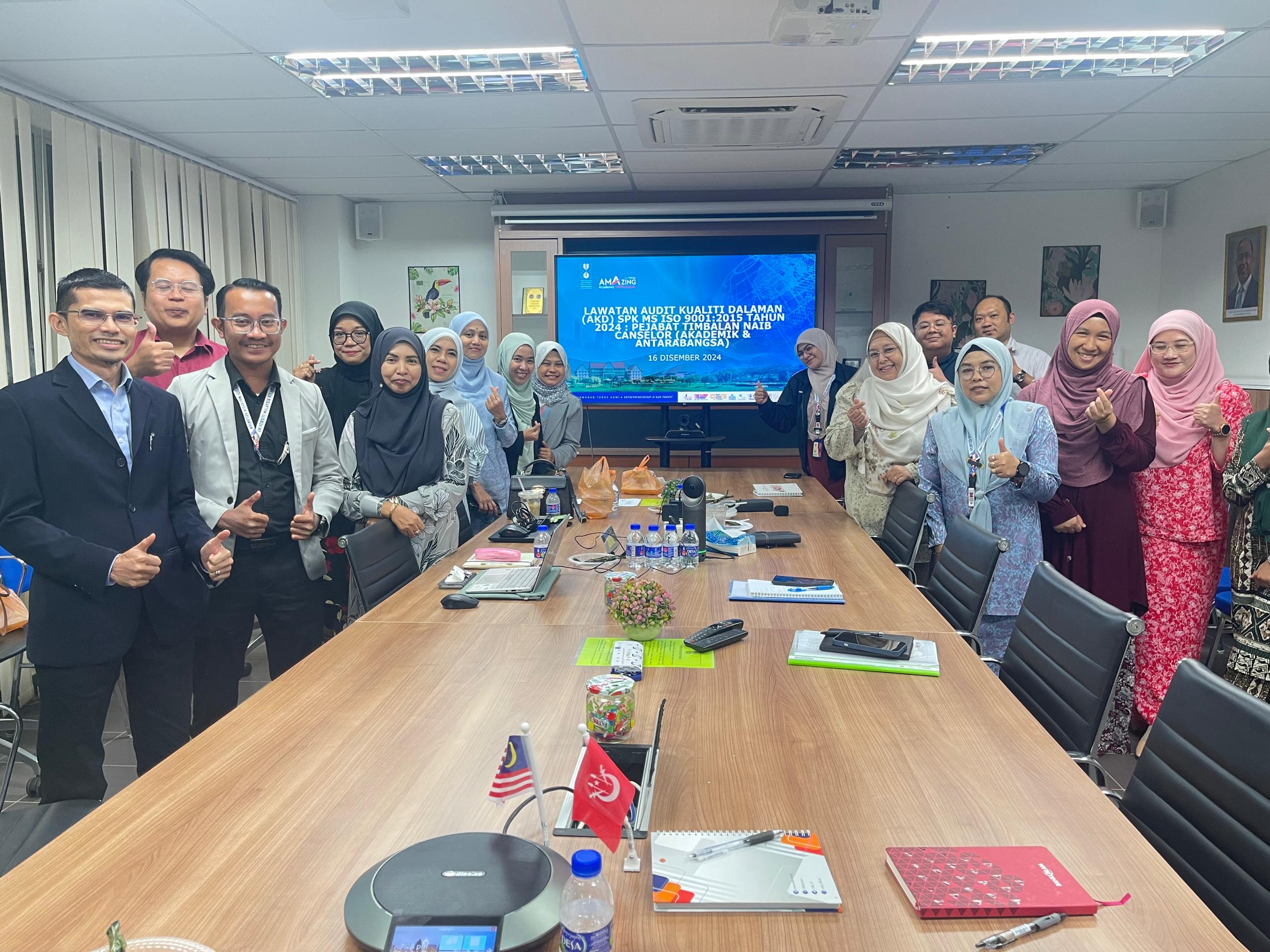 LAWATAN AUDIT KUALITI DALAMAN (AKD) SPK MS ISO 9001:2015 TAHUN 2024 - PEJABAT TIMBALAN NAIB CANSELOR (AKADEMIK & ANTARABANGSA)- BSP, PPA, PKPA DAN UMKI